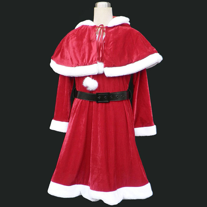 Jule Lady Kjoler 9 Rød Cosplay KostymerOnline Butikken