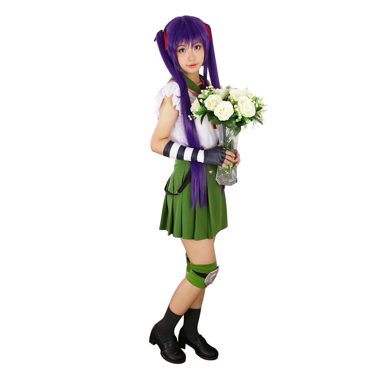 School-Live! Ebisuzawa Kurumi 1 Green Sailor Cosplay Kostymer Online Butikken