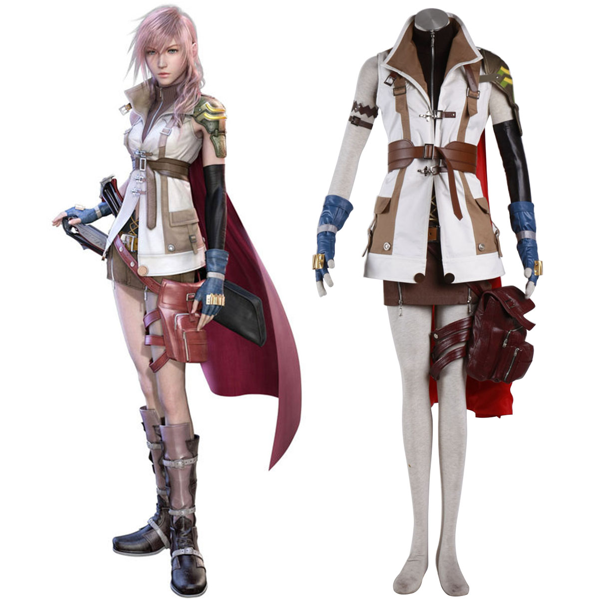 Final Fantasy XIII Lightning 1 Cosplay Kostymer Online Butikken
