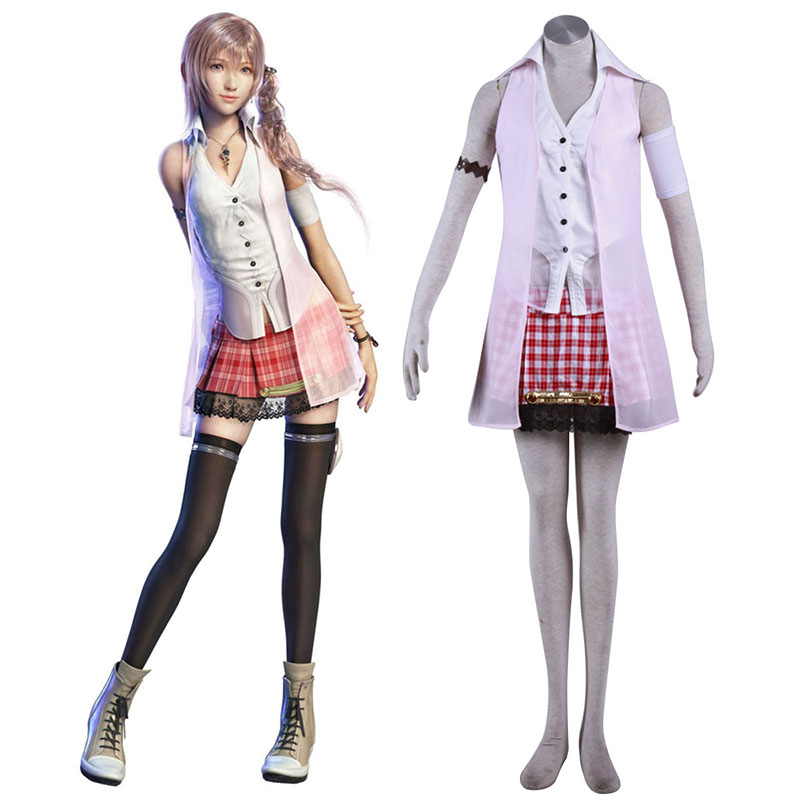 Final Fantasy XIII Serah Farron 1 Cosplay Kostymer Online Butikken