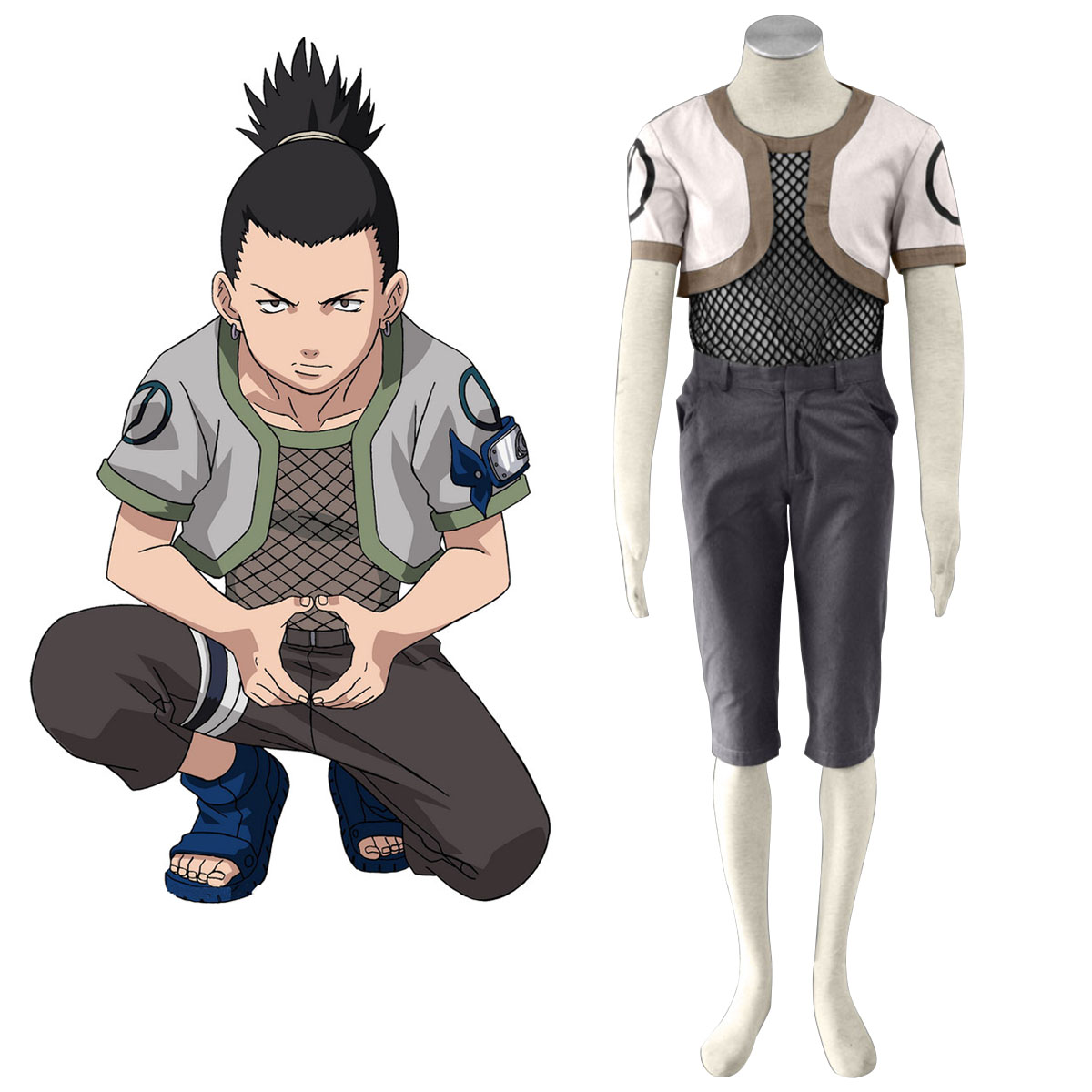 Naruto Nara Shikamaru 1 Cosplay Kostymer Online Butikken