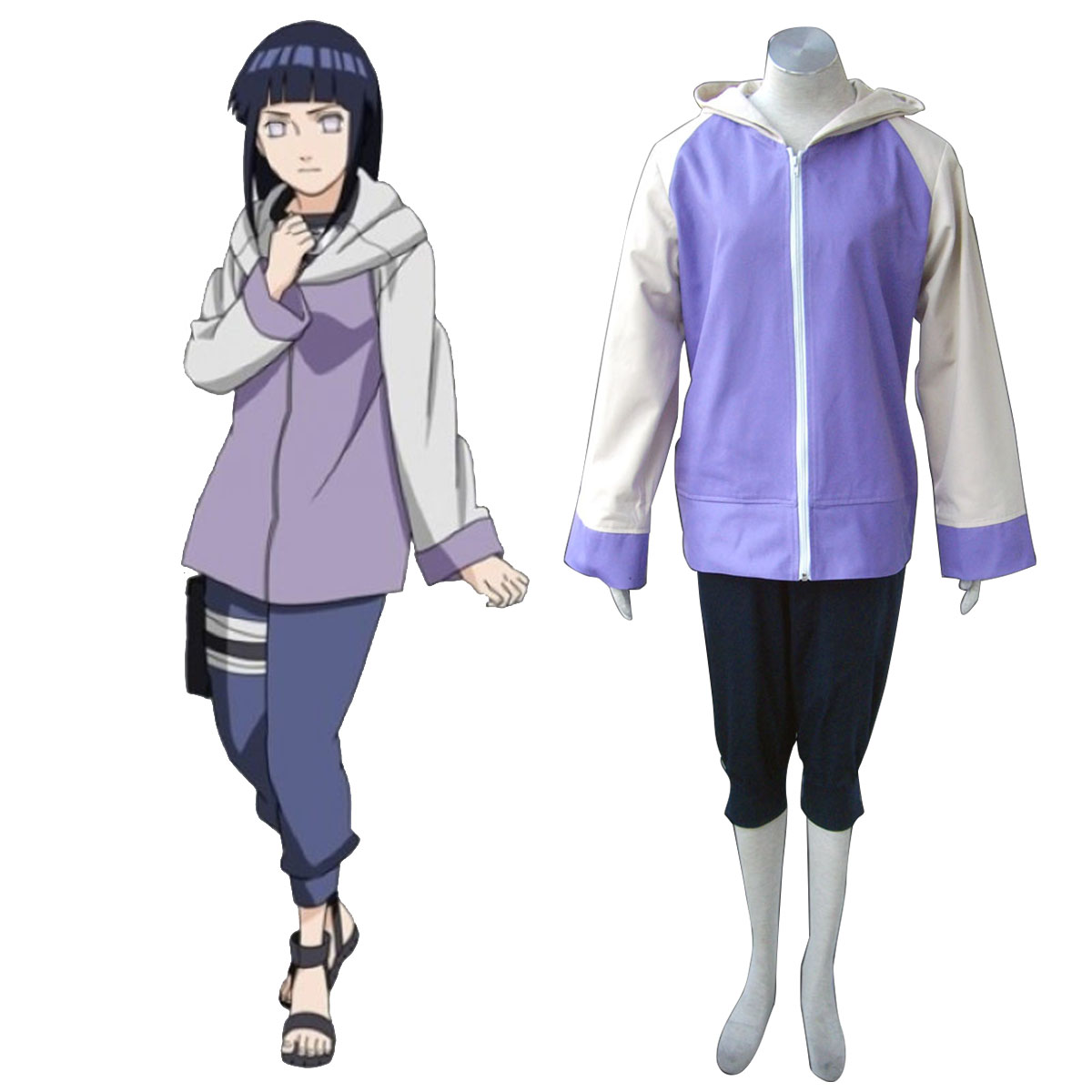 Naruto Shippuden Hinata Hyuga 2 Cosplay Kostymer Online Butikken