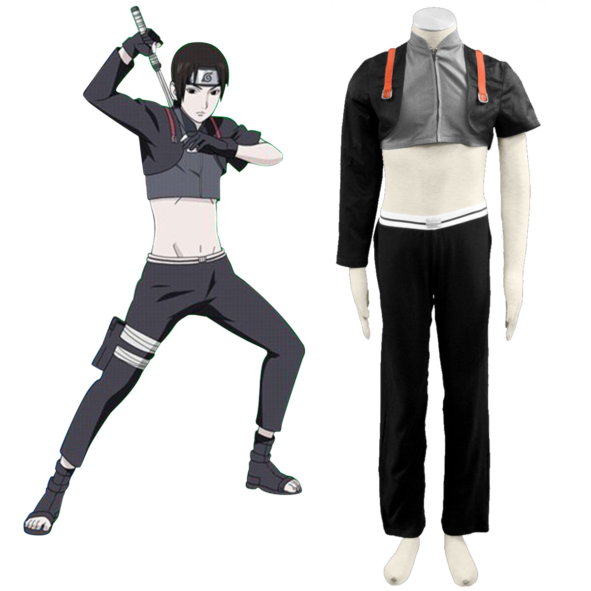 Naruto Shippuden Sai Cosplay Kostymer Online Butikken