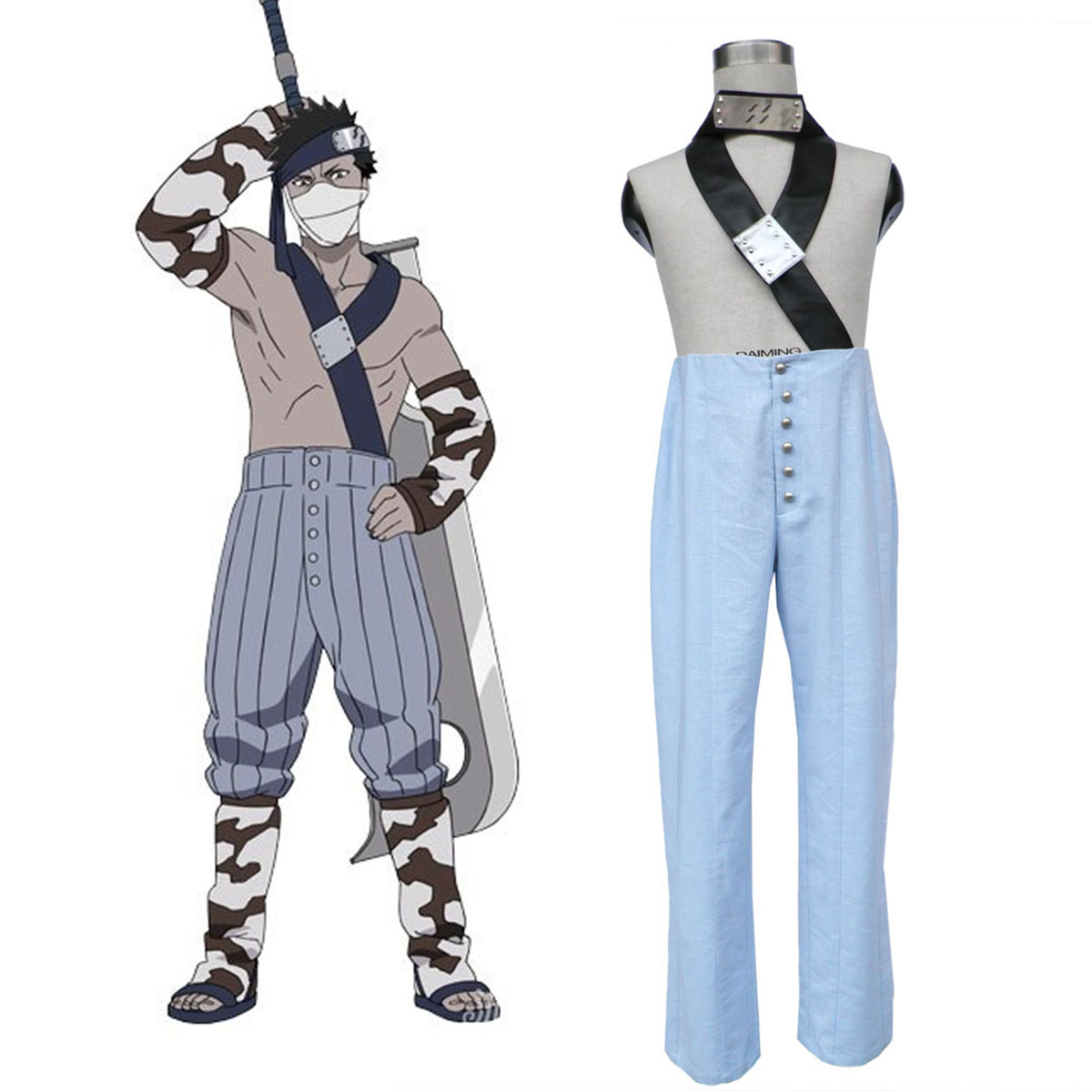 Naruto Momochi Zabuza 1 Cosplay Kostymer Online Butikken