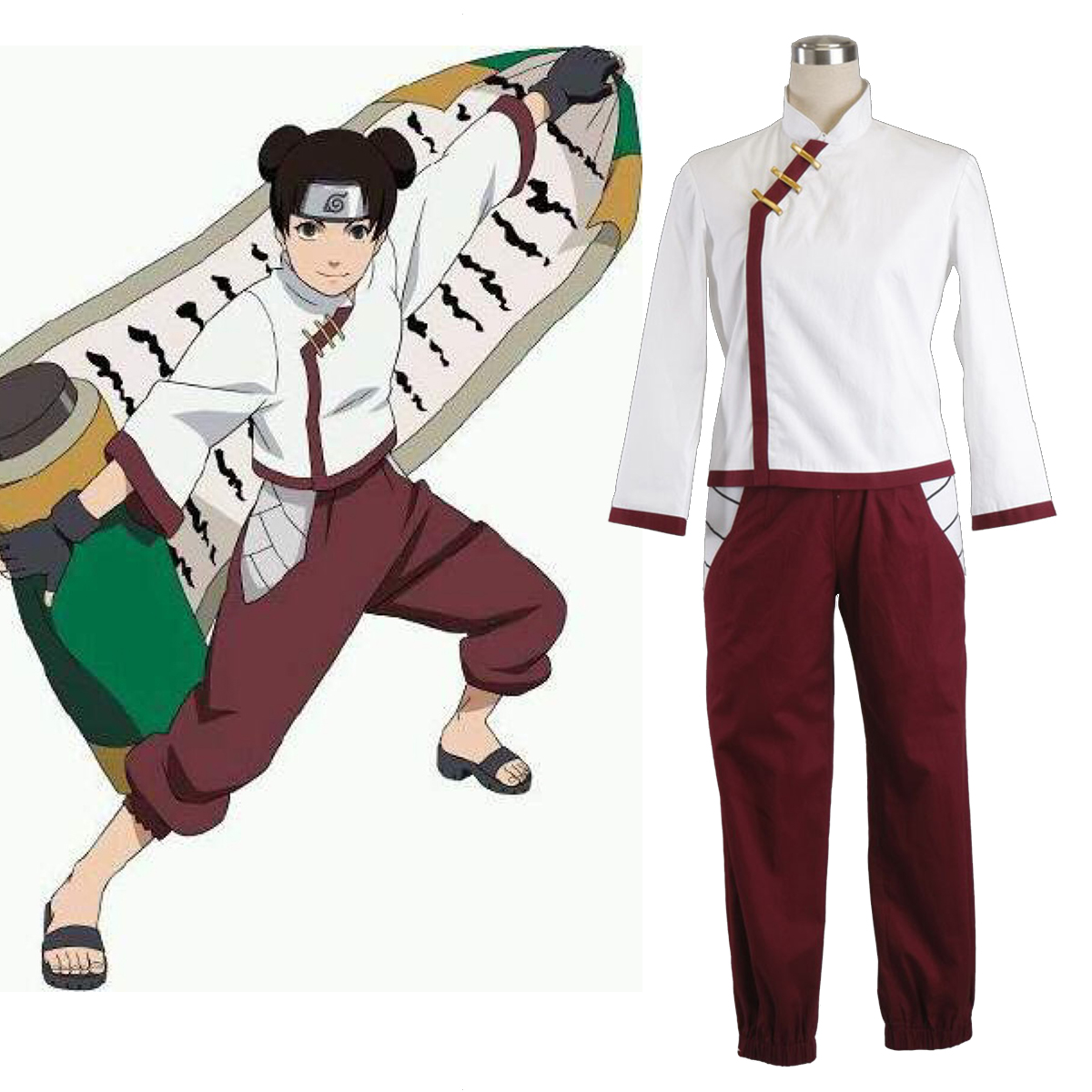 Naruto Shippuden Tenten 2 Cosplay Kostymer Online Butikken