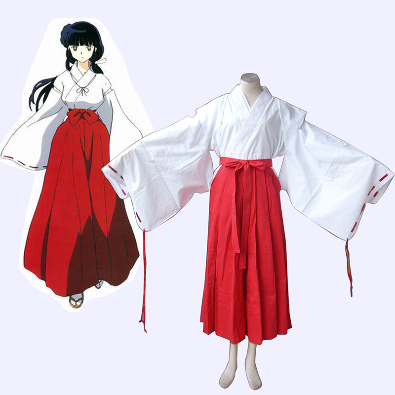 Inuyasha Kikyou Miko Cosplay Kostymer Online Butikken