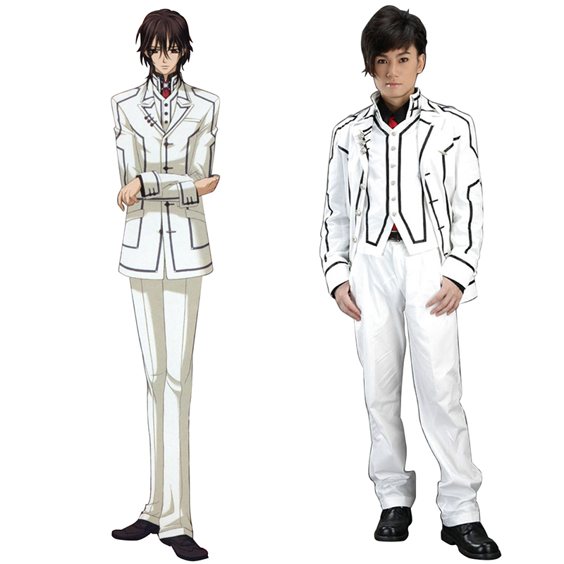 Vampire Knight Night Class Hvit Male School Uniform Cosplay Kostymer Online Butikken