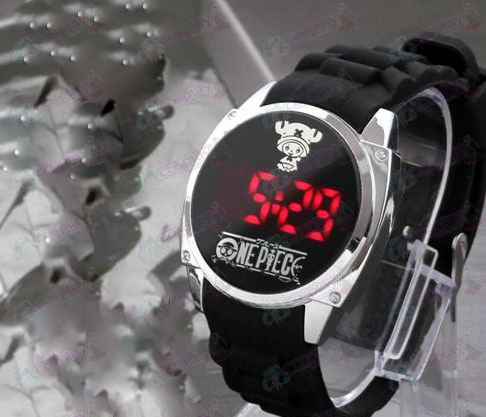 One Piece Tilbehør Chopper logo LED berøringsskjerm ur