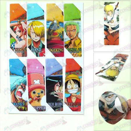 SQ011-One Piece Tilbehør anime store Bokmerker (5 versjonen av prisen)