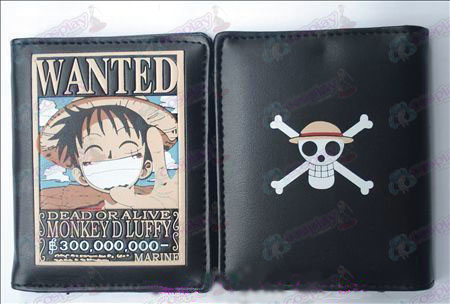 One Piece Tilbehør Ruffy warrant skinn lommebok (Jane)