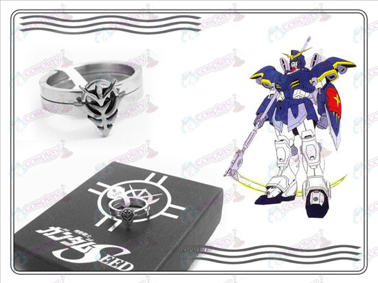 Gundam Tilbehør logo rustfritt stål par ringer