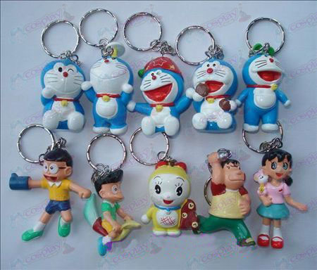 10 Doraemon dukke nøkkelring