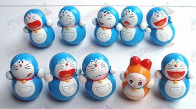10 Doraemon vannglass (10 / sett)