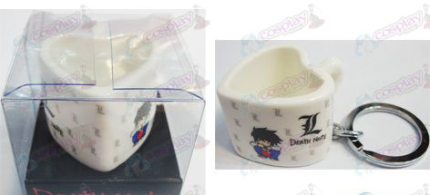 Death Note Tilbehør Heart Shaped Ceramic Cup nøkkelring