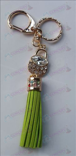 Fruits Basket Tilbehør White Diamond Keychain (Grønn)