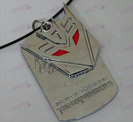 Transformers Tilbehør Decepticons dobbel tag halsbånd - merket - Hvit