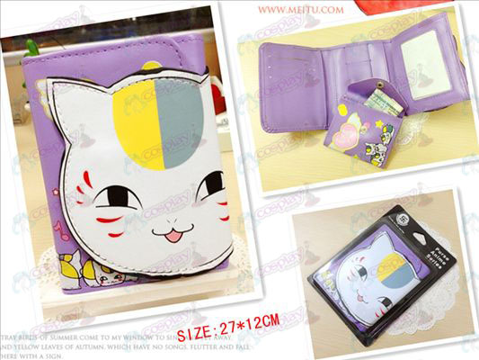 Natsume Book of Friends Tilbehør Cat lærer bulk lommebok (åpne øyne)