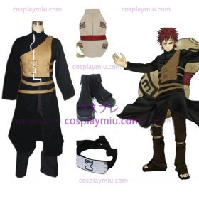 Naruto Shippuden Gaara Cosplay Kostymer og tilbehør Set