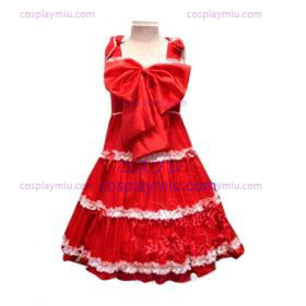 Bow Princess Dress Lolita Cosplay Kostymer