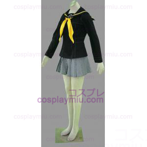 Shin Megami Tensei: Persona 4 Gekkoukan High School vinter jente Uniform Cosplay Kostymer