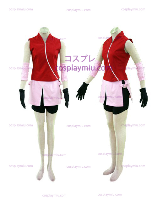 Naruto Haruno Sakura Pre-Shippuden Cosplay kostyme - 1st Edition