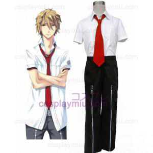 Starry Sky Seigatsu Academy Mann Summer Uniform korte ermer Red Tie Cosplay Kostymer