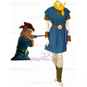 Chrono Trigger Chrono Uniform Cloth Cosplay Kostymer