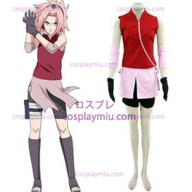 Naruto Haruno Sakura Deluxe Cosplay Kostymer