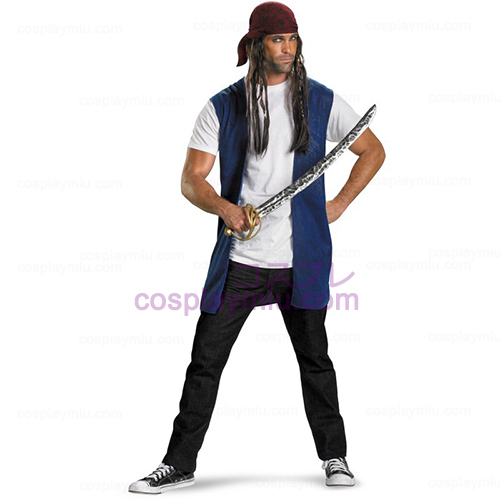 Pirates Of The Caribbean - Kaptein Jack Sparrow Adult Kostymer Kit