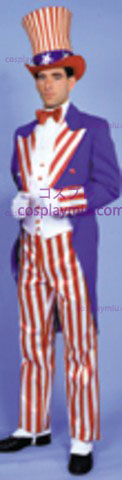 Uncle Sam kostyme Deluxe Large