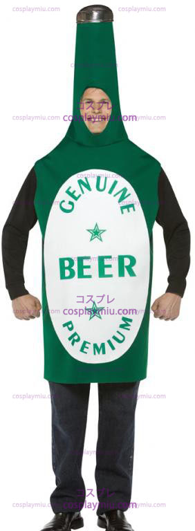 Grønn Beer Bottle Kostymer