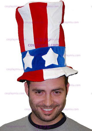 Top hatter amerikanske flagget