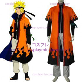 Naruto Uzumaki Naruto sjette Hokage Cosplay Kostymer