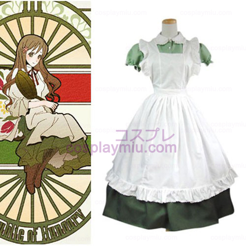 Hetalia Axis Powers Little Italy Maid Halloween Cosplay Kostymer