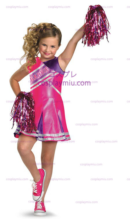 Barbie Cheerleader Child Kostymer