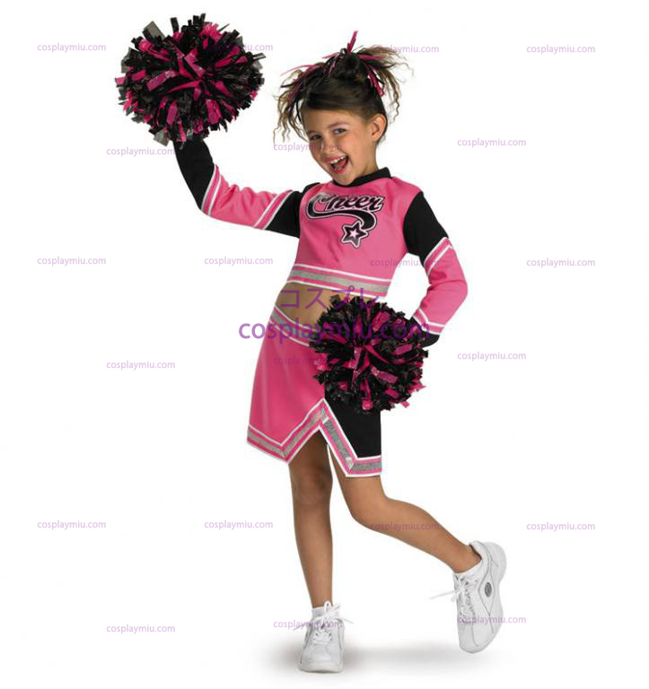 Go Team Pink! Cheerleader Child Kostymer