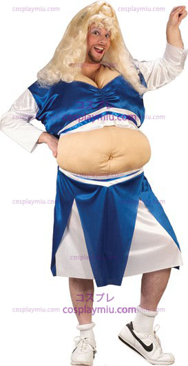 Cheerleader Fat Suit Adult Kostymer