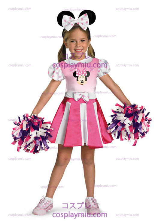 Minnie Mus Cheerleader Toddler and Child Kostymer