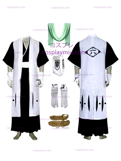 Bleach Kaptein Kuchiki Byakuya Cosplay kostyme - 6. divisjon