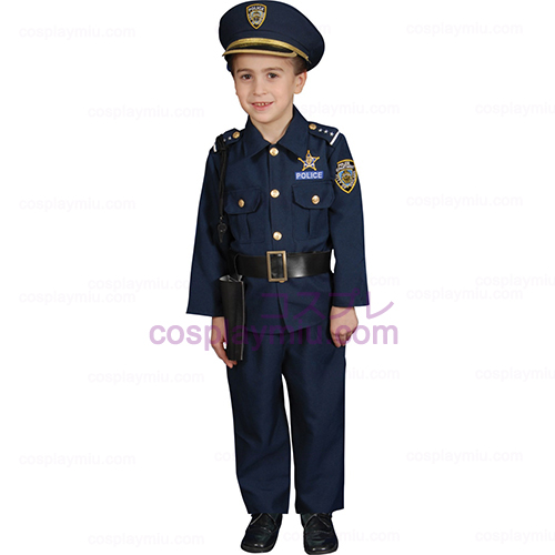 Police Officer Deluxe Toddler Kostymer