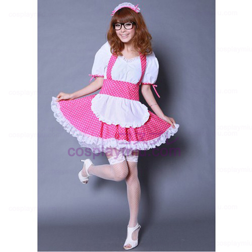 K-ON Pink Cosplay Maid Kostymer