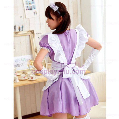 Lolita Ainme Cosplay Kostymer / Purple Maid Kostymer