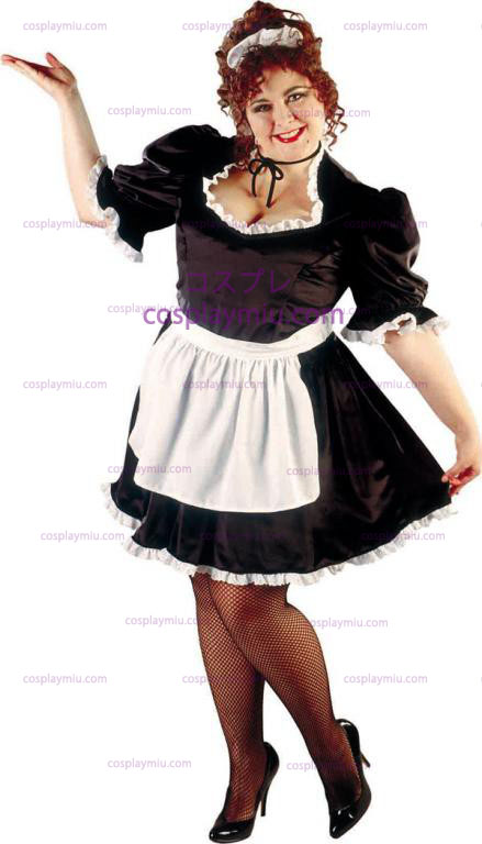 French Maid Plus Size Adult Kostymer