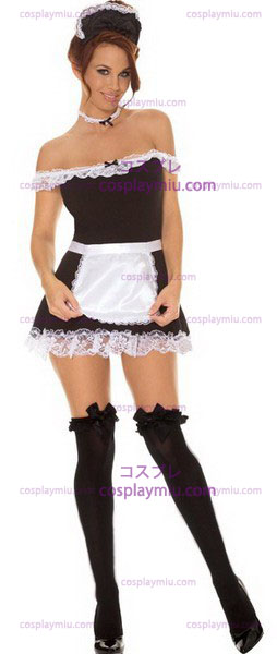 4 PC French Maid Kostymer