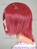 14 "Dark Red Layered Cosplay Wig