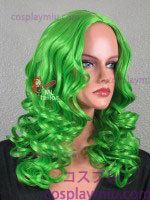 20 "Ecto Grønn Curly Midpart Cosplay Wig
