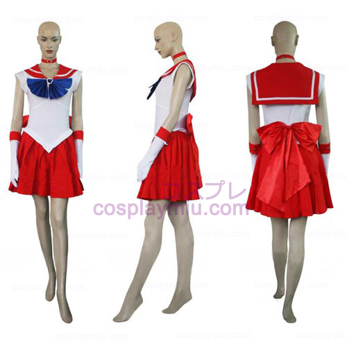 Sailor Moon Sailor Mars Raye Hino Halloween Cosplay Kostymer