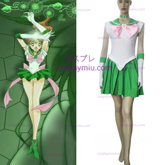 Sailor Moon Sailor Jupiter Makoto Kino Halloween Cosplay Kostymer