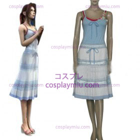 Final Fantasy VII Aerith Gainsborough Kvinner Cosplay Kostymer