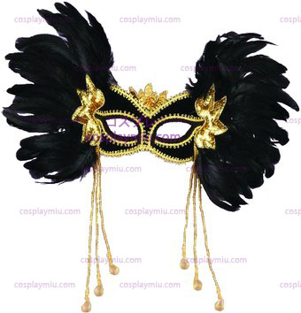 Venetian Mask W Feathers
